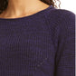 Style & Co Women's Crewneck Marled Sweater Purple Size XX-Large