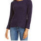 Style & Co Women's Crewneck Marled Sweater Purple Size XX-Large