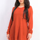 Style & Co Women's High-Low Tunic Sweater Dark Orange Size Medium