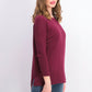 Style & Co Women's Seam-Front Tunic Sweater Med Purple Size Medium