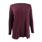 Style & Co Women's Seam-Front Tunic Sweater Med Purple Size X-Small