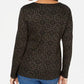 Karen Scott Women's Shimmer Medallion Top Black Size Large