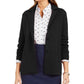 Charter Club Women's Sweater Blazer Jacket Black Size Small