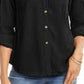 Charter Club Women's Two-Pocket Shirt Black Size Medium