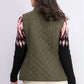 Charter Club Women's Quilted Stand-Collar Vest Green Size Small
