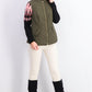 Charter Club Women's Quilted Stand-Collar Vest Green Size Small