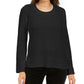 Style & Co Women's Boxy Knit Pullover Sweater Black Size X-Small