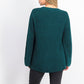 Style & Co Women's Boxy Knit Pullover Sweater Green Size Medium