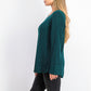 Style & Co Women's Boxy Knit Pullover Sweater Green Size Medium