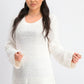 Style & Co Women's Boxy Knit Pullover Sweater White Size Medium