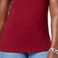 Karen Scott Women's Cotton Studded Tank Red Size Petite Medium