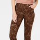 Charter Club Women's Petite Printed Lexington Straight-Leg Jeans Brown Size 2 P