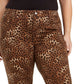 Charter Club Women's Plus Lexington Animal-Print Jeans Brown Size 18W
