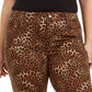 Charter Club Women's Plus Lexington Animal-Print Jeans Brown Size 20W