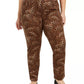 Charter Club Women's Plus Lexington Animal-Print Jeans Brown Size 16W