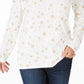 Karen Scott Women's Snowy Glory Mock-Neck Top White Size X-Large