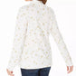 Karen Scott Women's Snowy Glory Mock Neck Top White Size Small