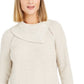 Style & Co Women's Pointelle-Knit Sweater Beige Size Large