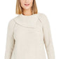 Style & Co Women's Pointelle-Knit Sweater Beige Size Small