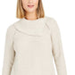 Style & Co Women's Pointelle-Knit Sweater Beige Size Extra Large