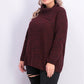 Style & Co Women's Pointelle-Knit Sweater Dark Red Size Small