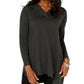 Style & Co Women's V Neck Tunic Sweater Grey Size X-Small