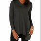 Style & Co Women's V Neck Tunic Sweater Grey Size X-Small
