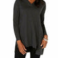 Style & Co Women's V Neck Tunic Sweater Grey Size X-Small