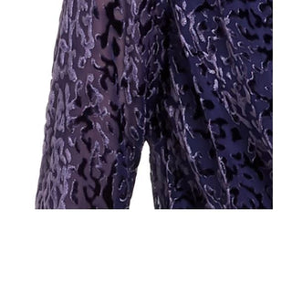Alfani Women's Velvet Burnout Blouse Purple Size Petite Medium