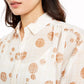 Alfani Women's Printed Blouse White Size XX-Large