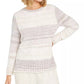 Style & Co Women's Chenille Space Dyed Sweater White Size Medium