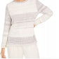 Style & Co Women's Chenille Space Dyed Sweater White Size Medium