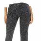 Style & Co Women's Curvy-Fit Skinny Printed Jeans Gray Size 12