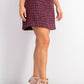 Maison Jules Women's Tweed Mini Skirt Pink Size 12