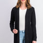 Charter Club Women's Patchwork Cardigan Black Size Large