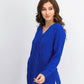 Karen Scott Women's Basket Stitch Sweater Bright Blue Size X-Small