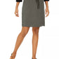 Style & Co Women's Drawstring Tencel Skort Green Size Extra Large