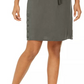 Style & Co Women's Drawstring Tencel Skort Green Size Extra Large