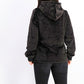 Ideology Women's Faux Fur Quarter Zip Hoodie Black Size X-Small