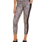 Ideology Women's Colorblocked Leopard Print Leggings Beige khaki Size XX-Large