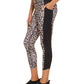 Ideology Women's Colorblocked Leopard Print Leggings Beige khaki Size XX-Large