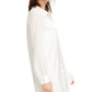 Alfani Women's Tunic Button Up Shirt White Size Large