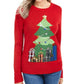 Karen Scott Women's Midnight Presents Sweater Red Size Petite Medium