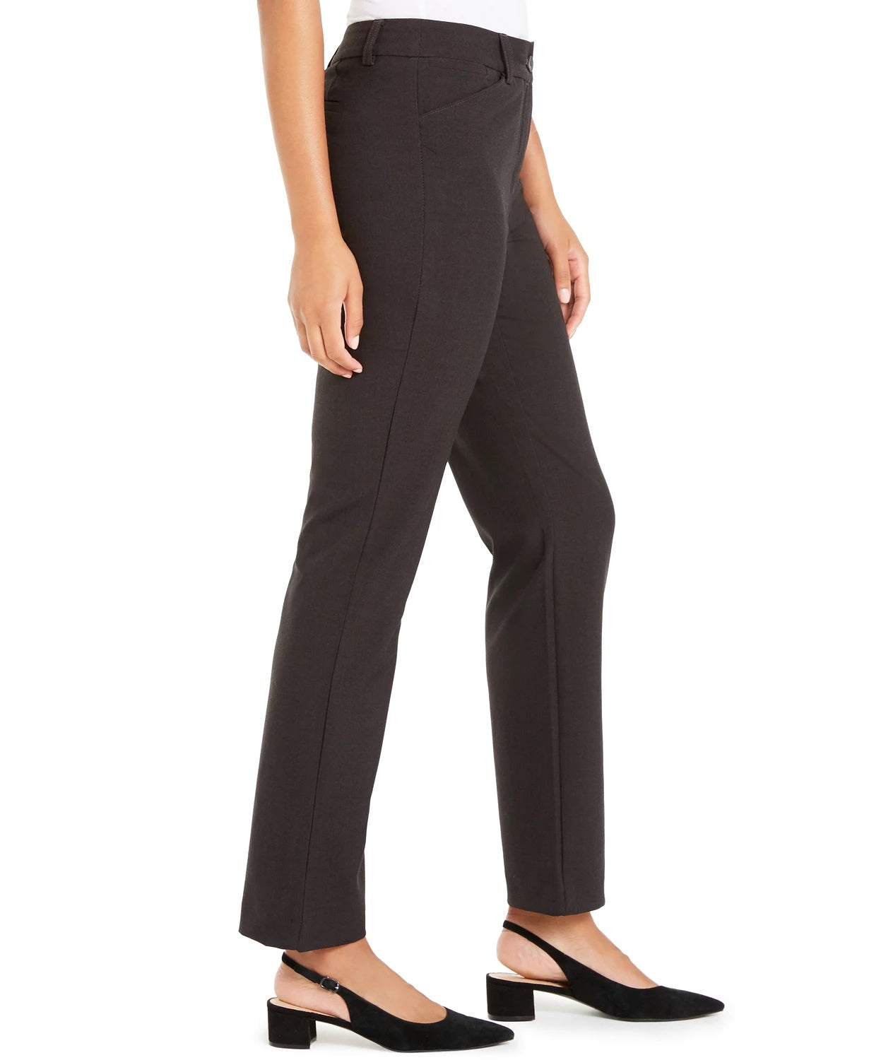 Alfani Women's Straight-Leg Pants Gray Size 16