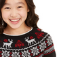 Charter Club Big Girls Fair Isle Family Sweater Black Size Medium