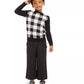 Charter Club Little Boy's Buffalo Check Family Sweater Black Size 5