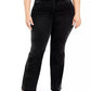 Style & Co Women's Power Sculpt Bootcut Jeans Black Size Petite Small