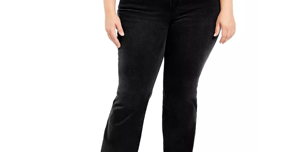 Style & Co Women's Power Sculpt Bootcut Jeans Black Size Petite Small