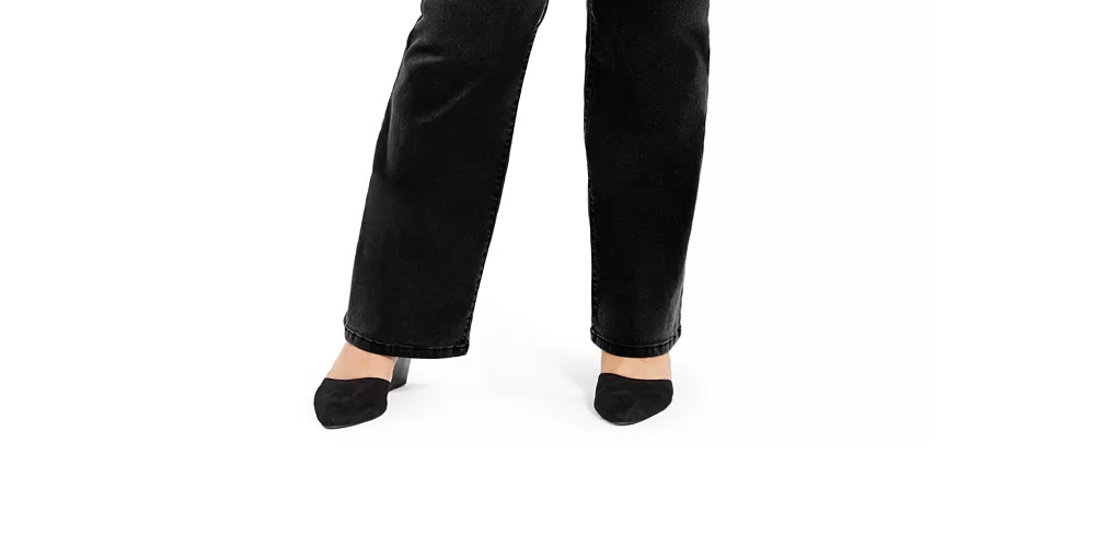 Style & Co Women's Power Sculpt Bootcut Jeans Black Size Petite Small