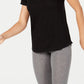 Ideology Women's Mesh-Back T-Shirt Black Size Large